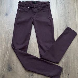Vince Legging Plum Skinny Jean, size 26
